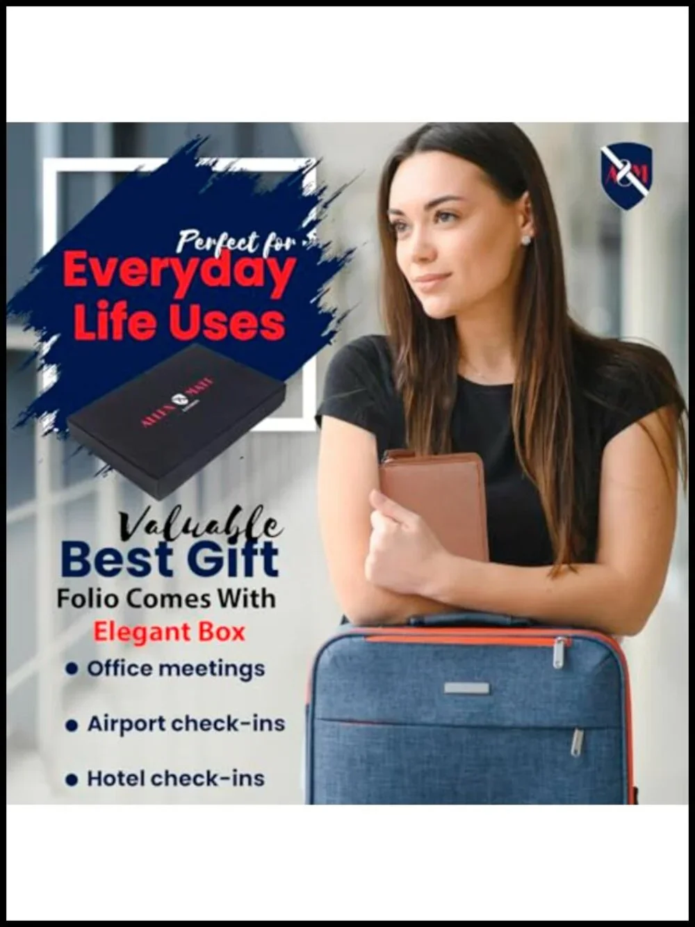 100% Leather RFID Blocking Passport Holder Travel Wallet Organizer
